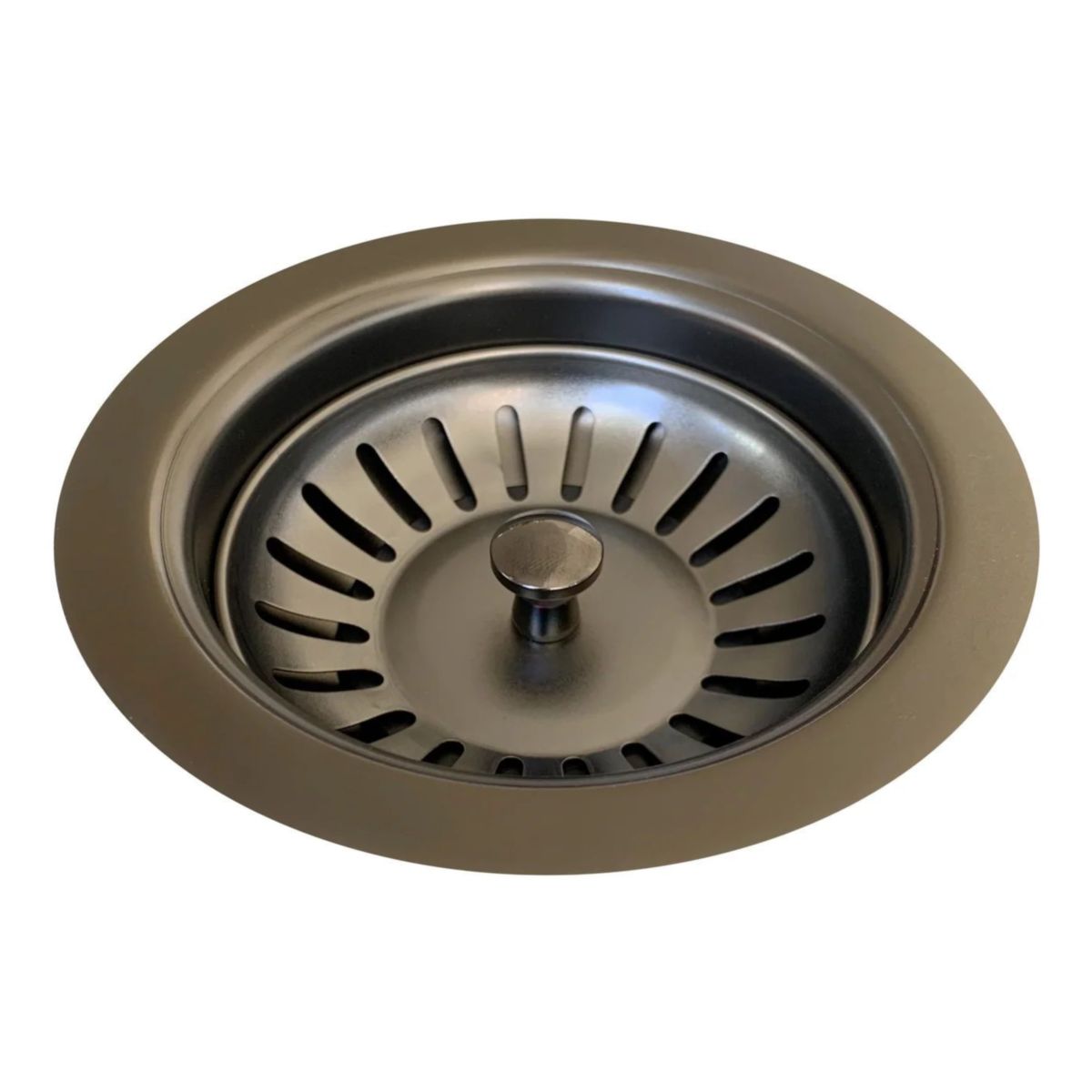 Meir Lavello Sink Strainer And Waste Plug Basket With Stopper, Shadow