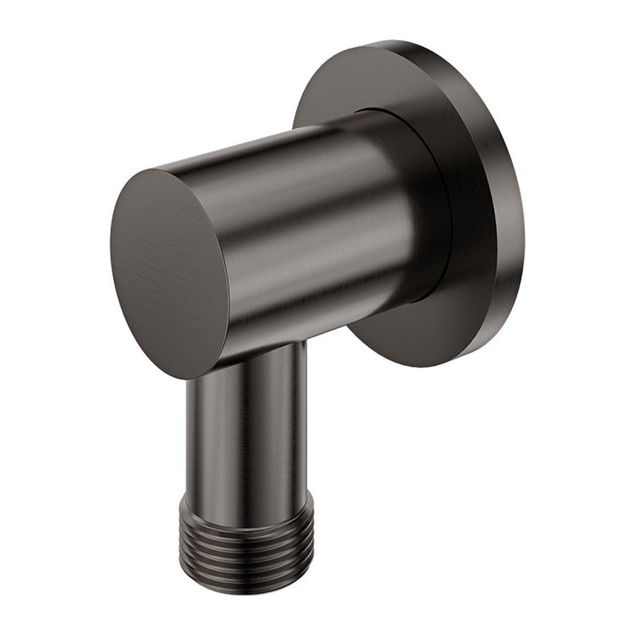 Fienza Shower Inlet Elbow With Dual Check Valve, Gun Metal