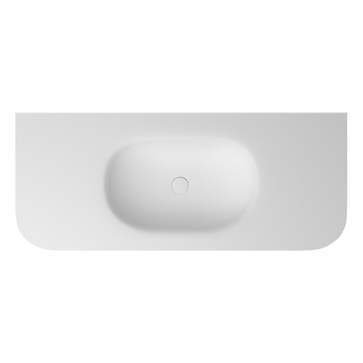 Otti Chloe Silk Matte White Top with Basin 1200