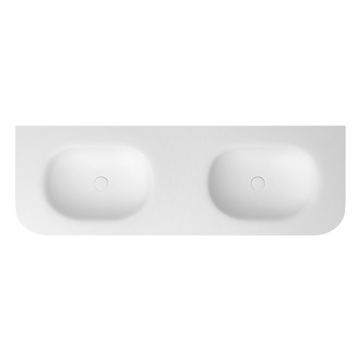 Otti Chloe Silk Matte White Top with Basin 1500