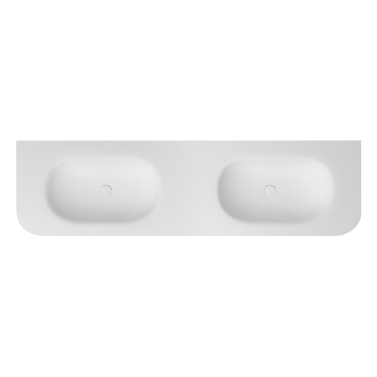Otti Chloe Silk Matte White Top with Basin 1800