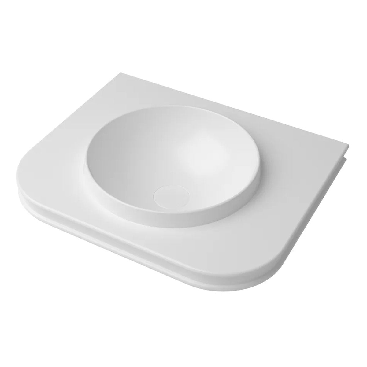 Otti Havana Matte White Basin Top 600 - Single