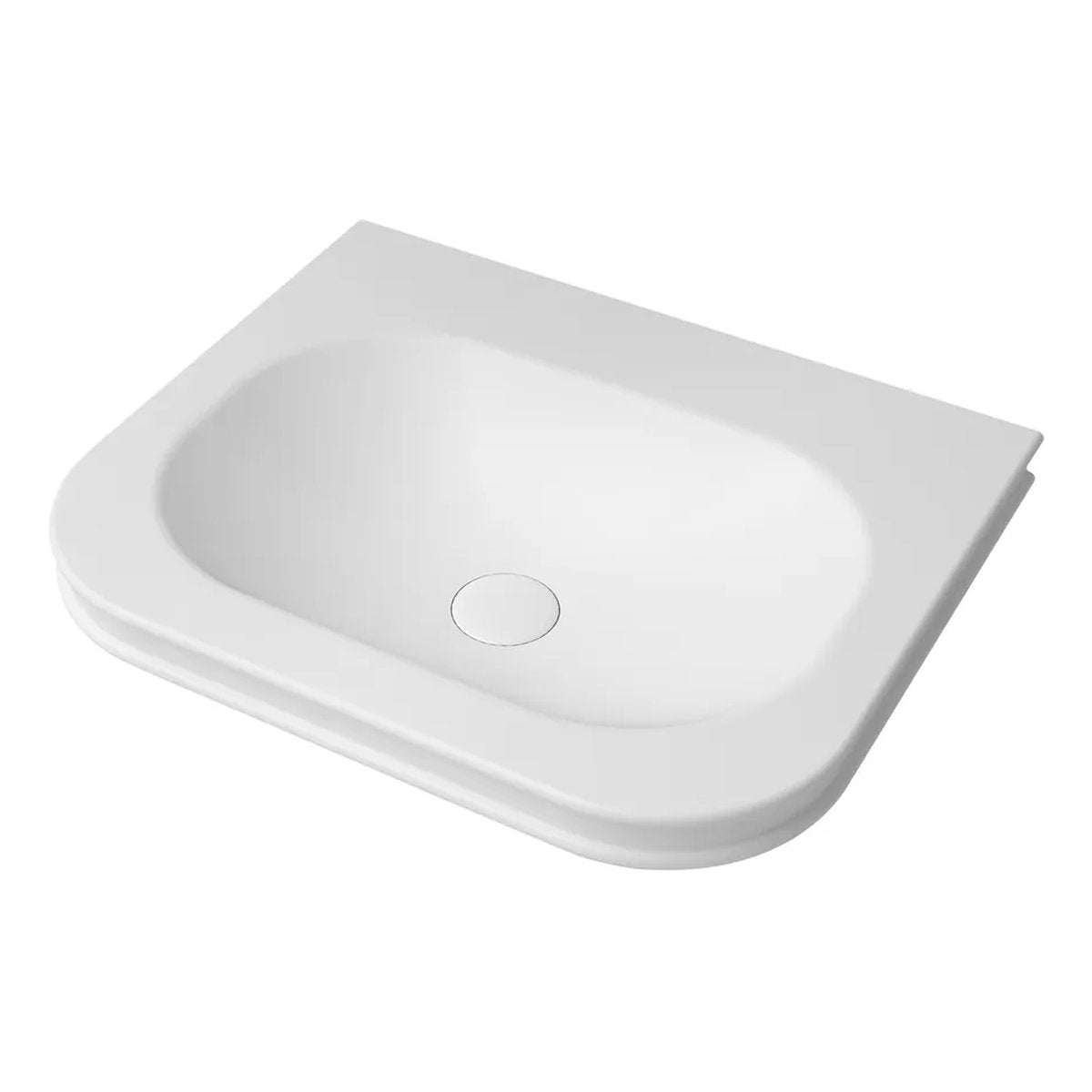 Otti Havana Matte White Basin Top 600 - Single