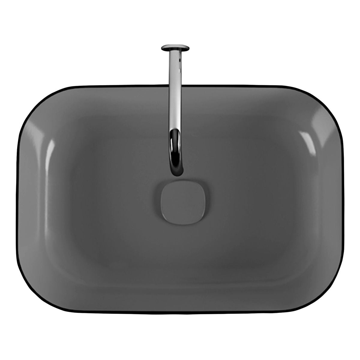 Studio Bagno Metamorfosi 4 Black & White Bench Basin
