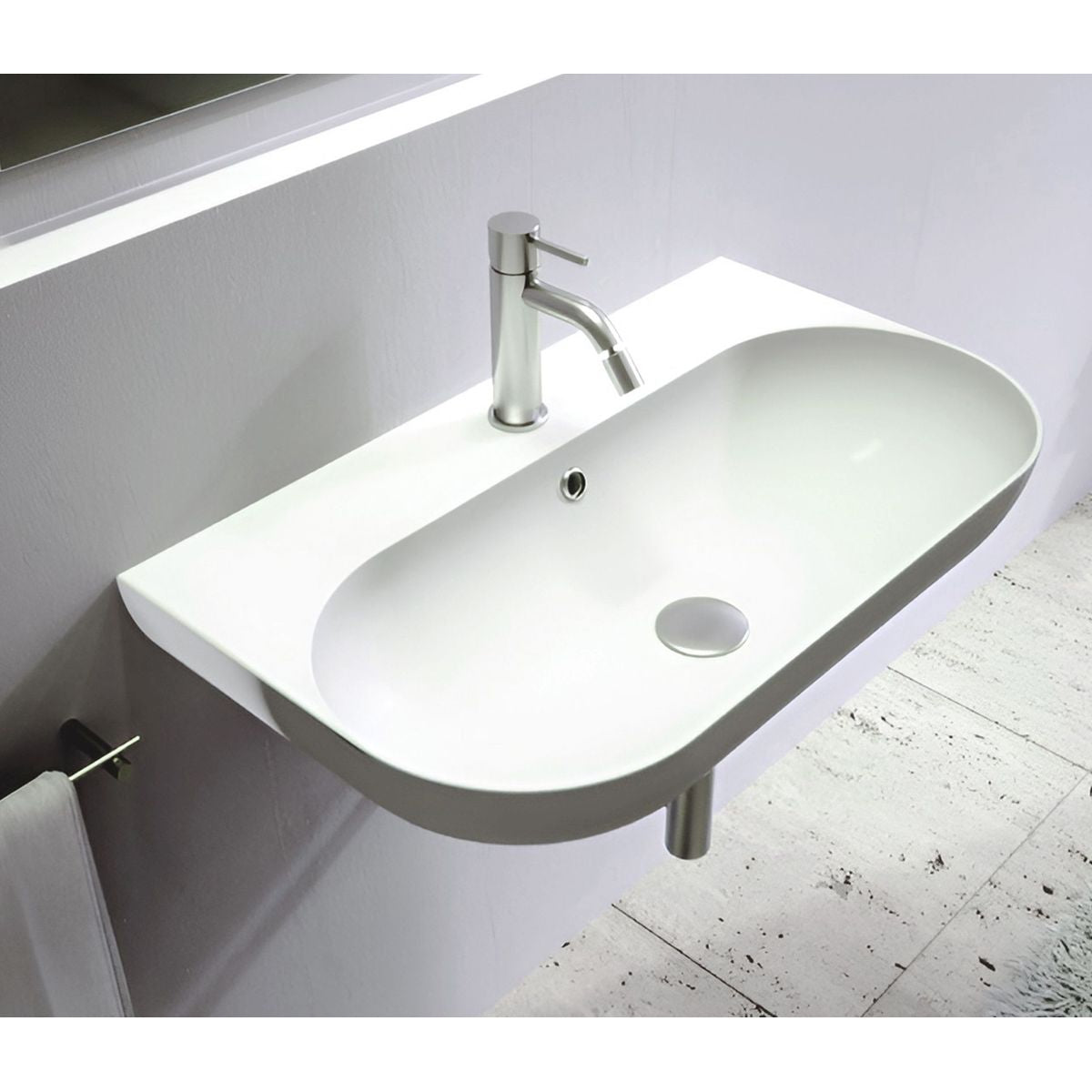 Studio Bagno Milady 70 Bench/Wall Basin - 1 Taphole