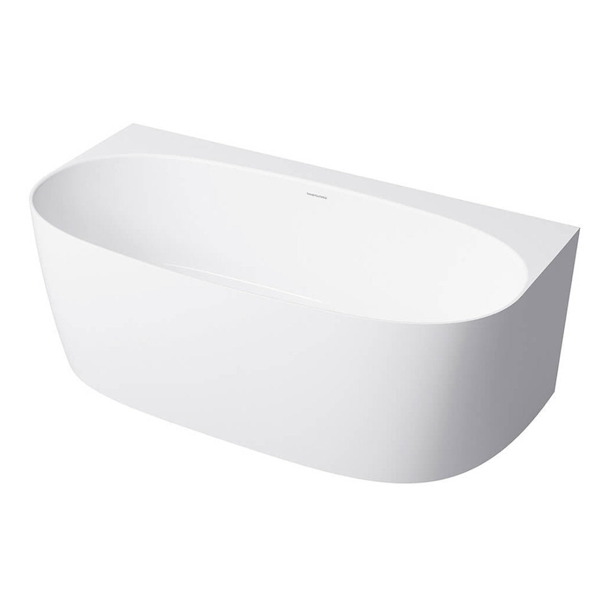 Turner Hastings Narva 158 x 86 MagnaCast Back To Wall Bath - Gloss White