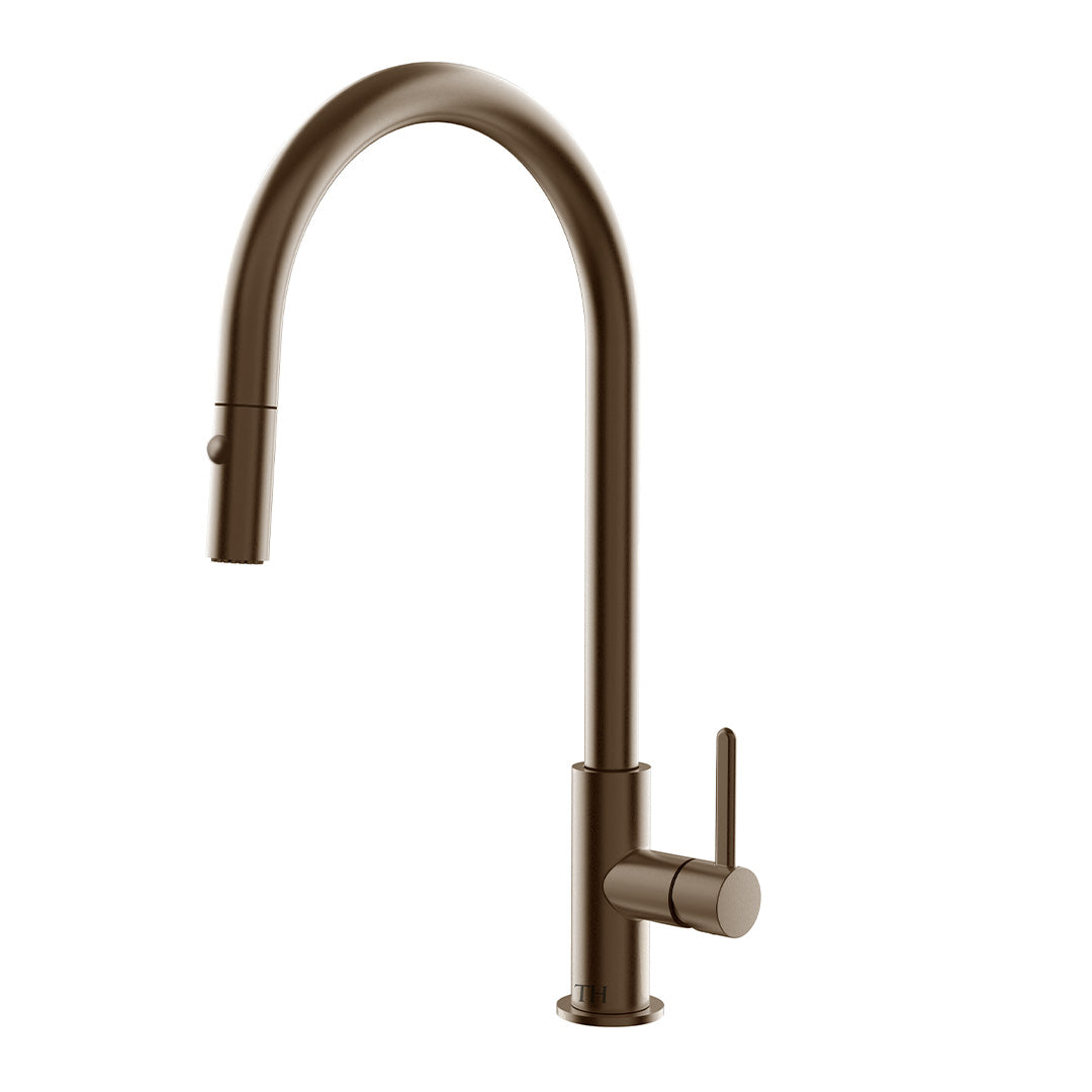 Turner Hastings Naples Pull Out Mixer Tap - English Bronze