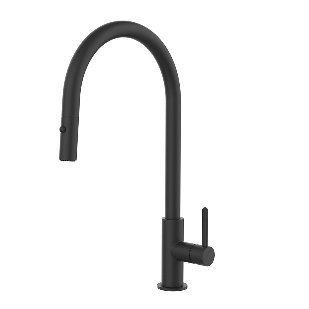 Turner Hastings Naples Pull Out Mixer Tap - Matte Black