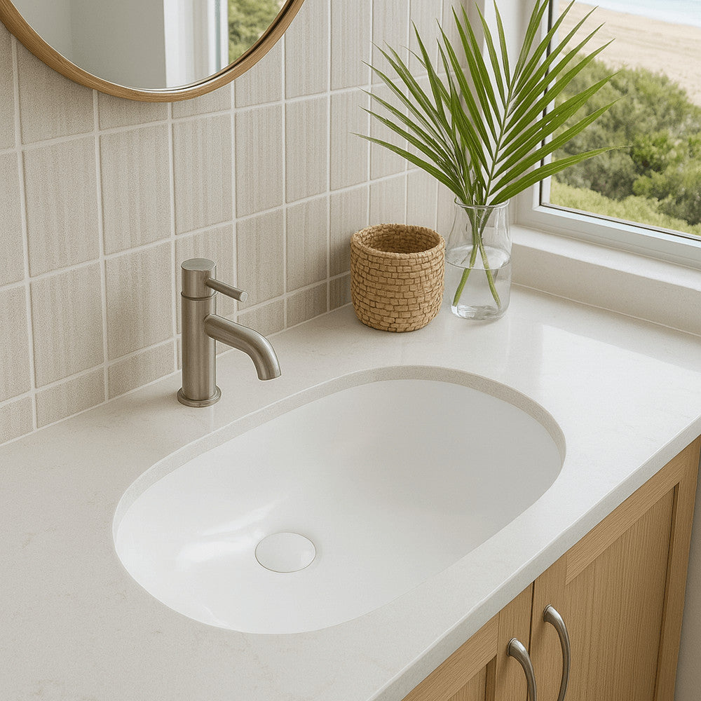 Turner Hastings Narva 57x 39 Undercounter Pill Basin - Gloss White
