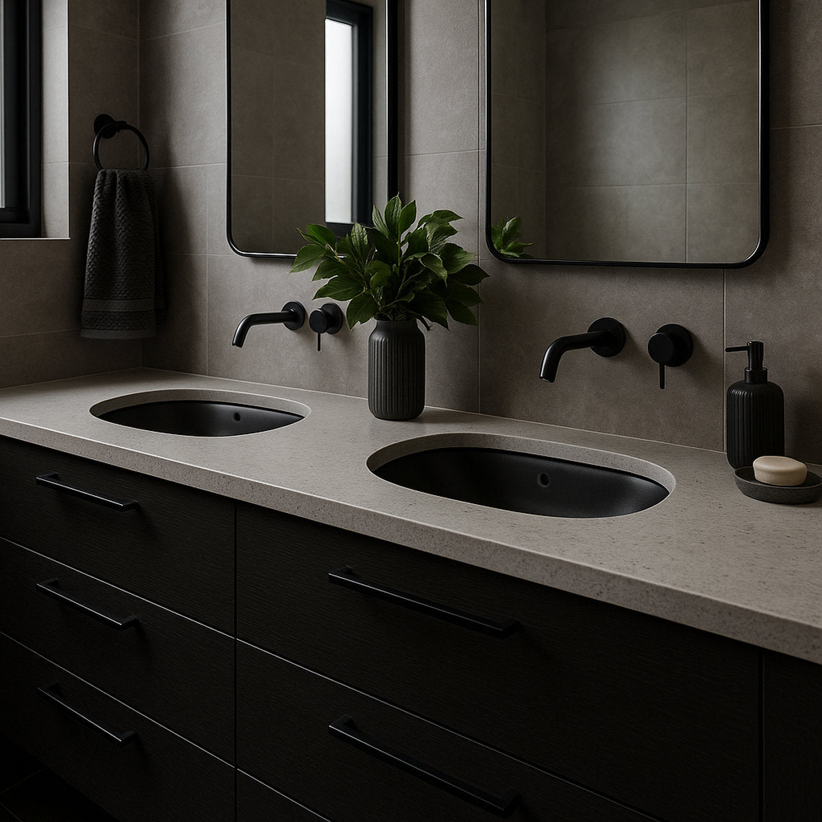 Turner Hastings Narva 57x 39 Undercounter Pill Basin - Matte Black