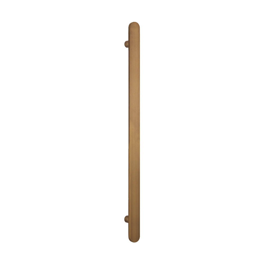 Radiant Non Heated Vertical Flat Bar Towel Rail 50 x 930mm - Antique Brass