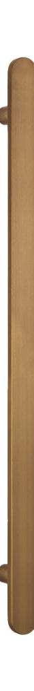 Radiant Non Heated Vertical Flat Bar Towel Rail 50 x 930mm - Antique Brass