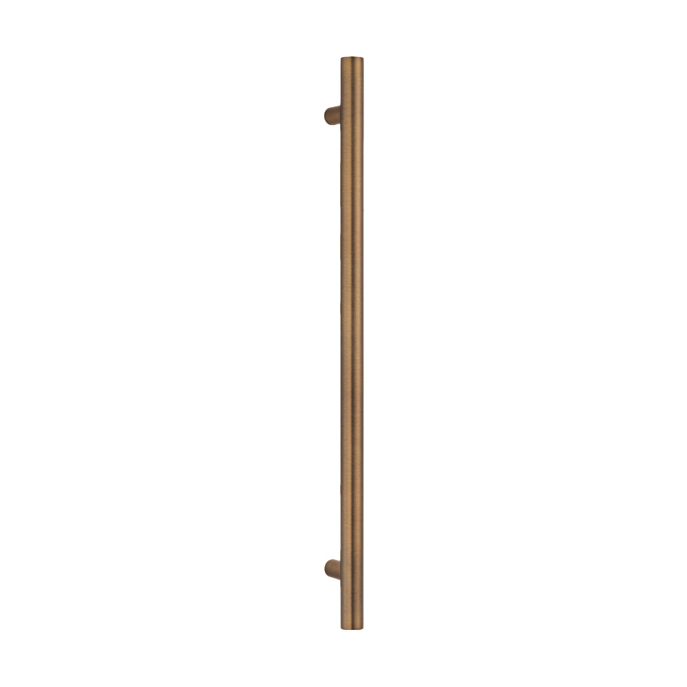 Radiant Antique Brass Vertical 950mm Round Non Heated Single Bar Towel Rail