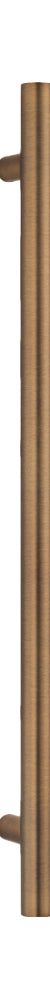 Radiant Antique Brass Vertical 950mm Round Non Heated Single Bar Towel Rail
