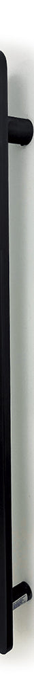 Radiant Non Heated Vertical Flat Bar Towel Rail 50 X 930mm - Matt Black