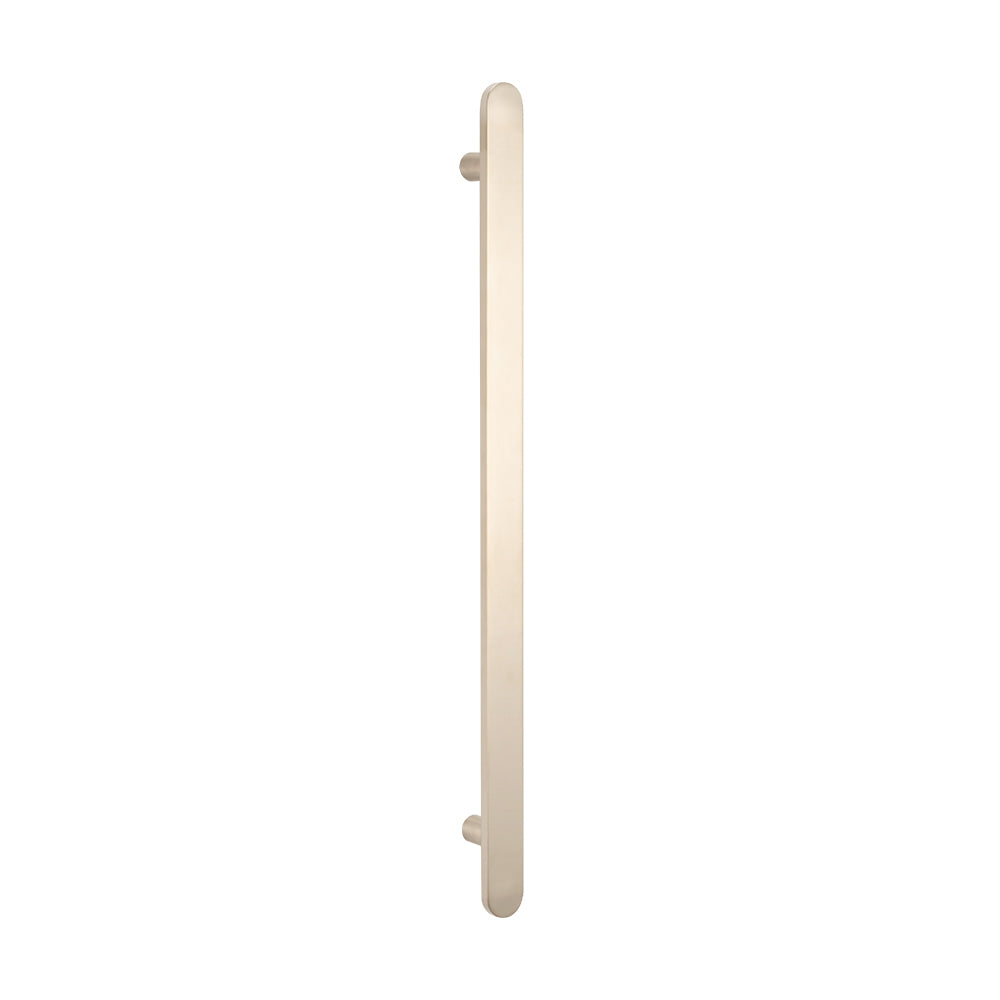 Radiant Non Heated Vertical Flat Bar Towel Rail 50 X 930mm - Brushed Nickel