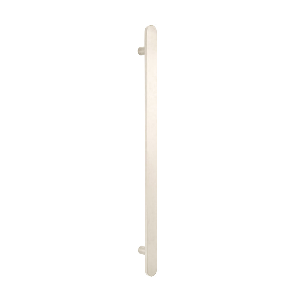 Radiant Non Heated Vertical Flat Bar Towel Rail 50 x 930mm - Cool Brushed Nickel