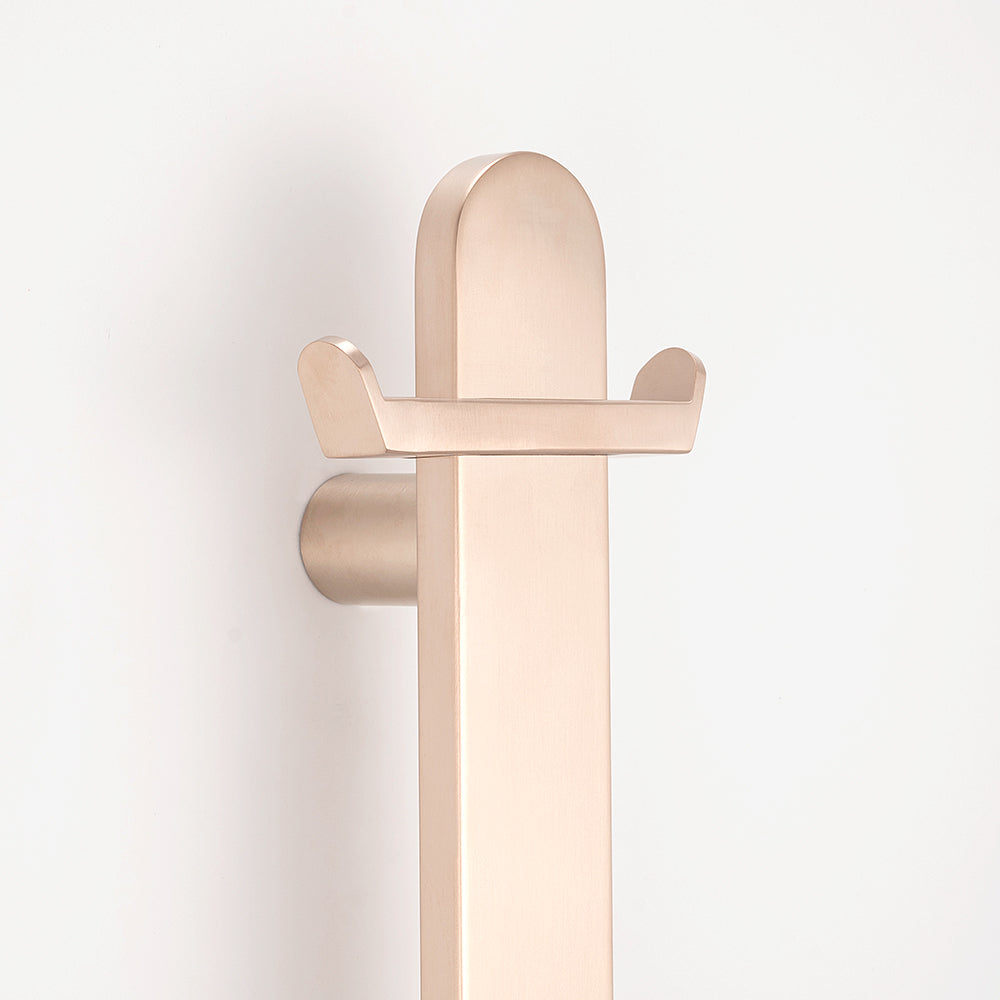Radiant Non Heated Vertical Flat Bar Towel Rail 50 X 930mm - Champagne