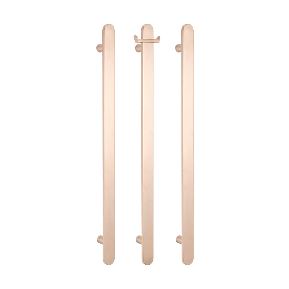 Radiant Non Heated Vertical Flat Bar Towel Rail 50 X 930mm - Champagne