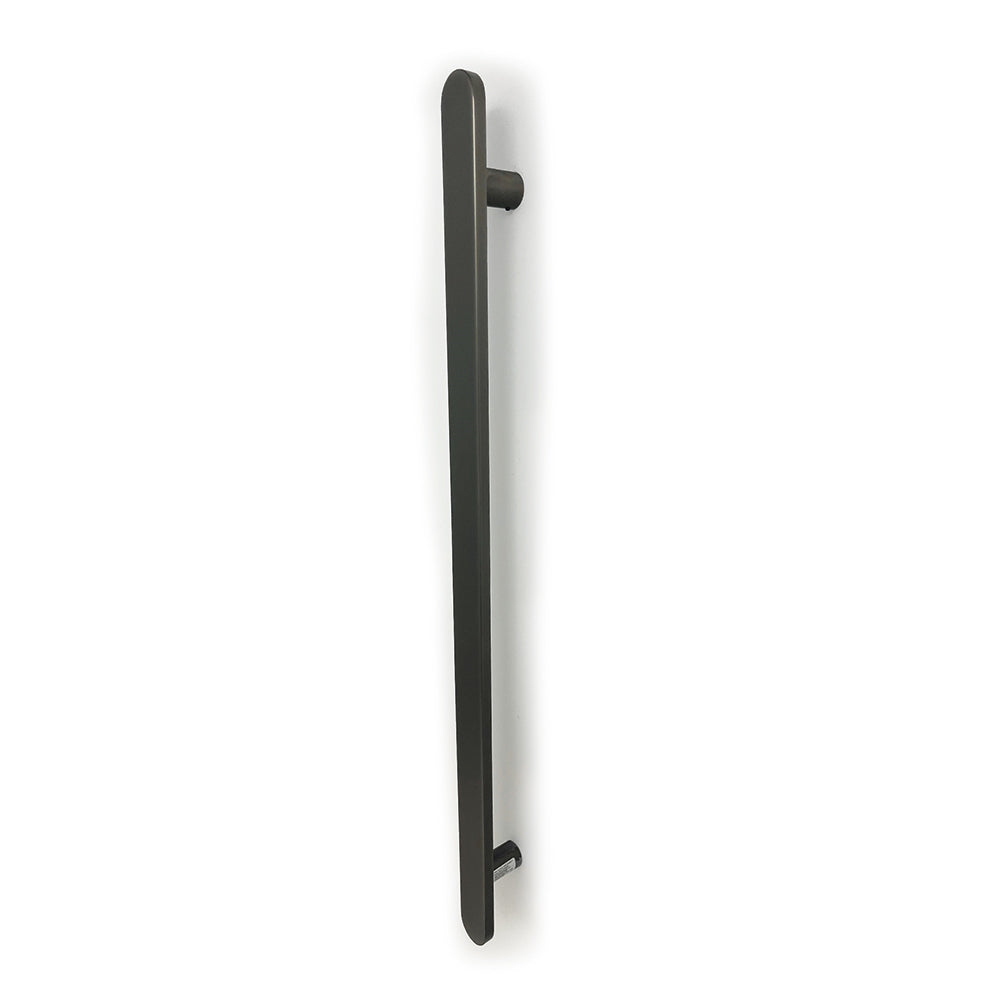 Radiant Non Heated Vertical Flat Bar Towel Rail 50 X 930mm - Gun Metal Grey