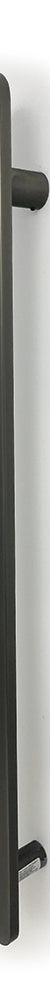 Radiant Non Heated Vertical Flat Bar Towel Rail 50 X 930mm - Gun Metal Grey