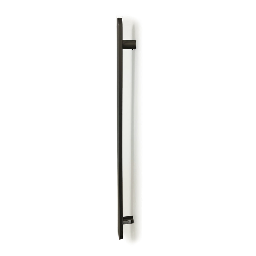 Radiant Non Heated Vertical Flat Bar Towel Rail 50 X 930mm - Gun Metal Grey