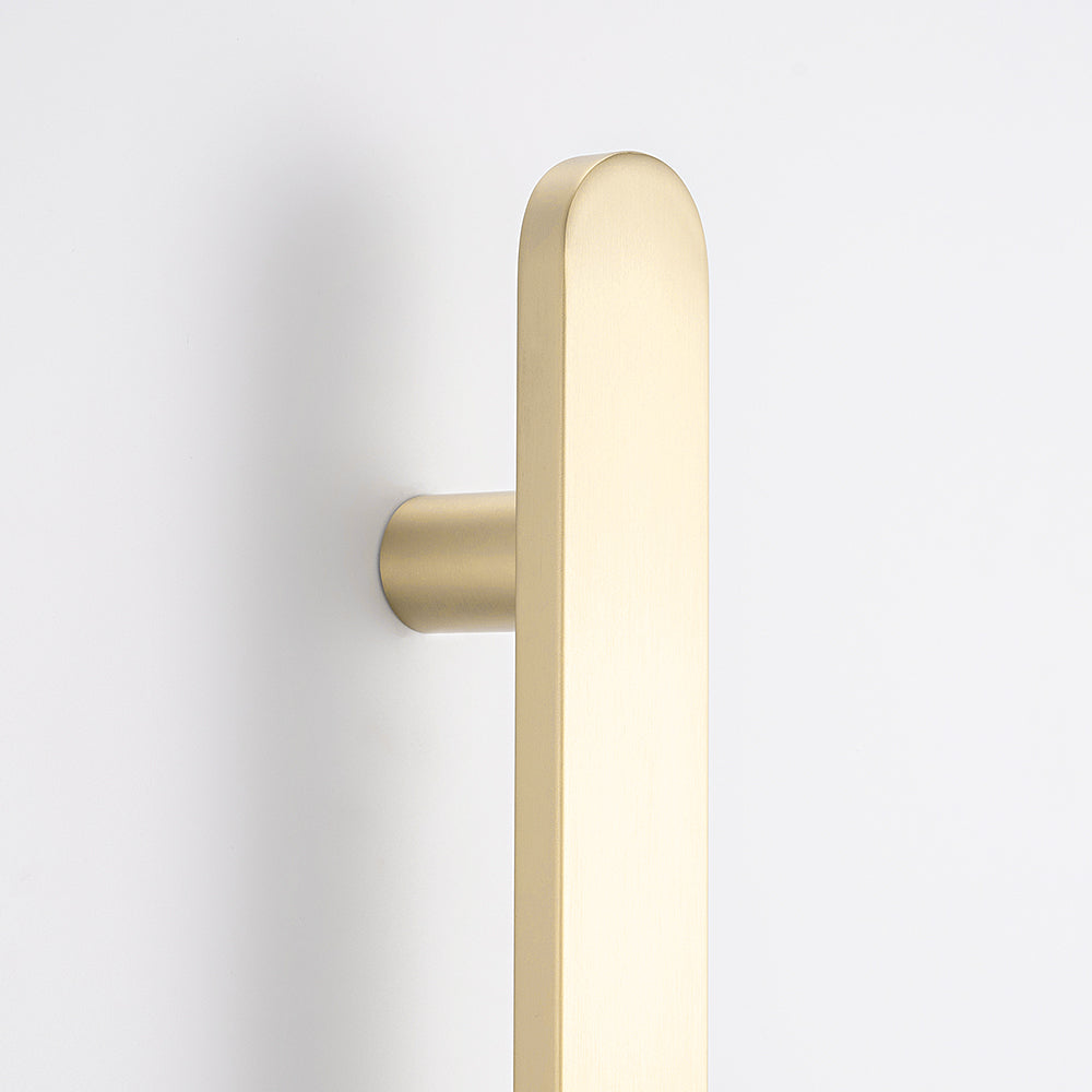 Radiant Non Heated Vertical Flat Bar Towel Rail 50 X 930mm - Light Gold