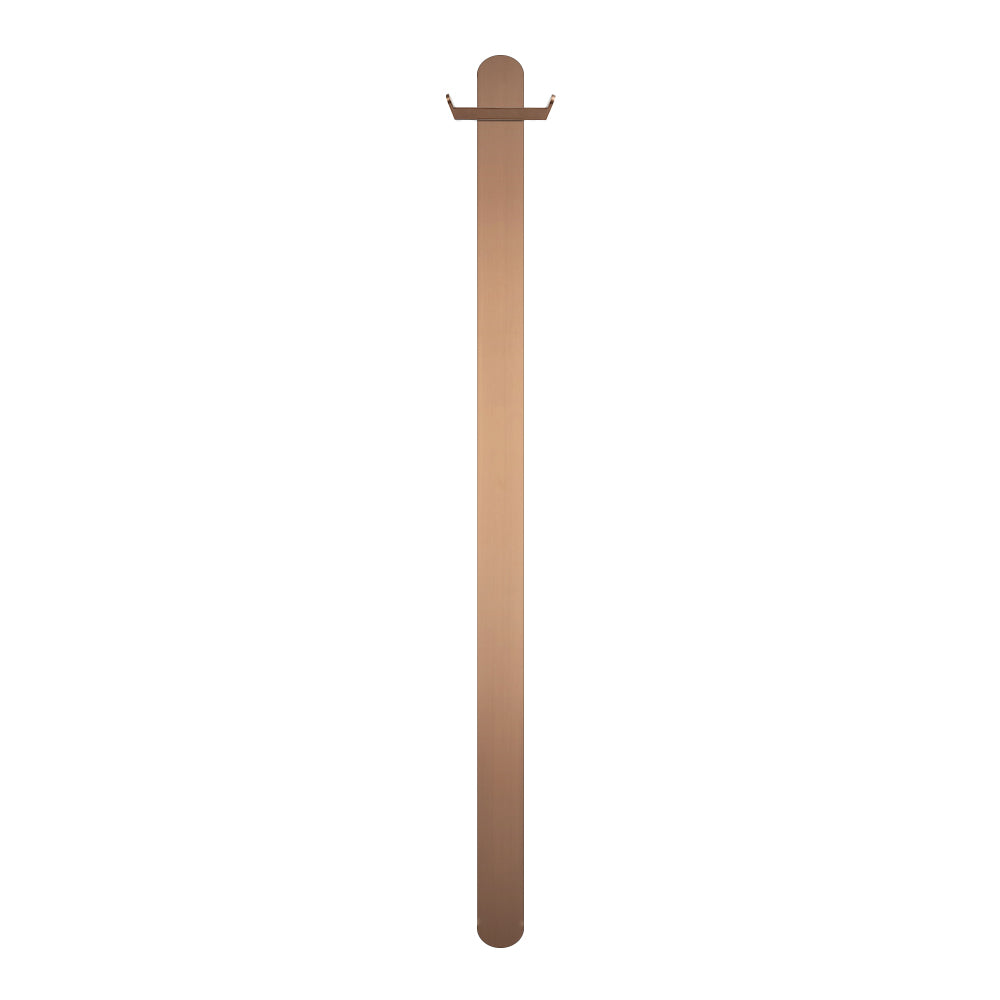 Radiant Sunset Bronze Flat Profile Vertical 930mm Non Heated Single Bar Towel Rail