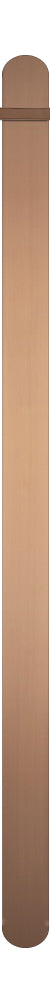 Radiant Sunset Bronze Flat Profile Vertical 930mm Non Heated Single Bar Towel Rail