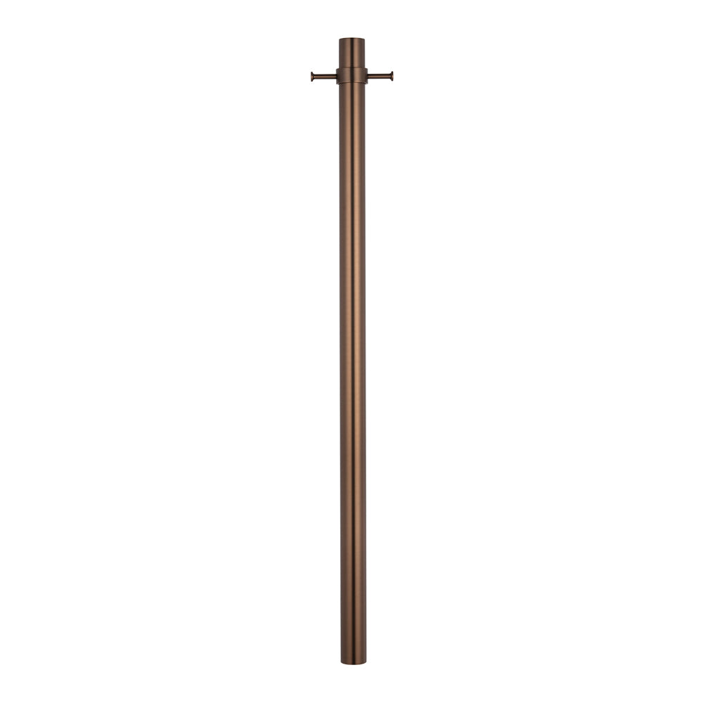 Radiant Sunset Bronze Vertical 950mm Round Non Heated Single Bar Towel Rail