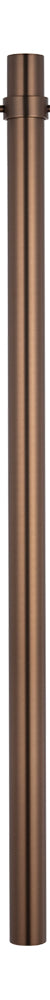 Radiant Sunset Bronze Vertical 950mm Round Non Heated Single Bar Towel Rail