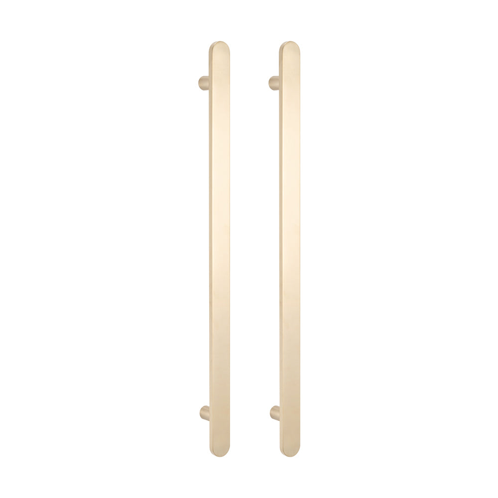 Radiant Non Heated Vertical Flat Bar Towel Rail 50 X 930mm - Warm Brushed Nickel