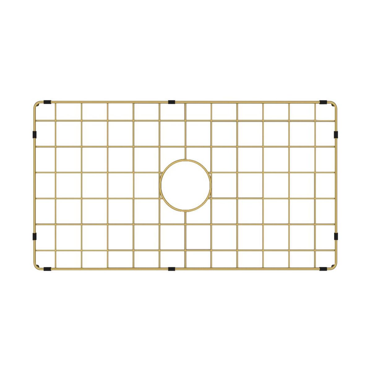 Novi 75X46 Stainless Steel Grid - Brushed Brass
