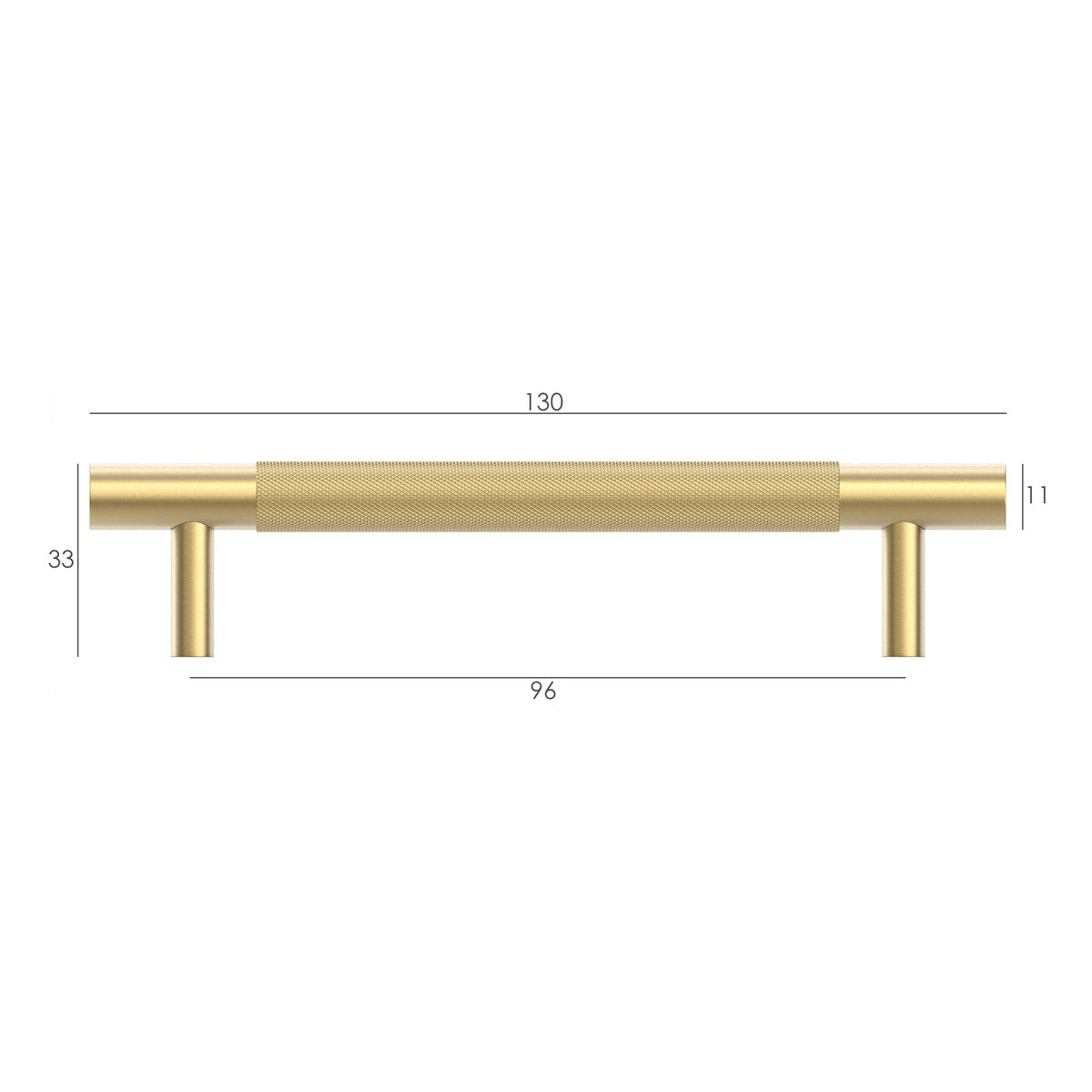 Otti Nord - Brushed Brass 128/165mm Handle