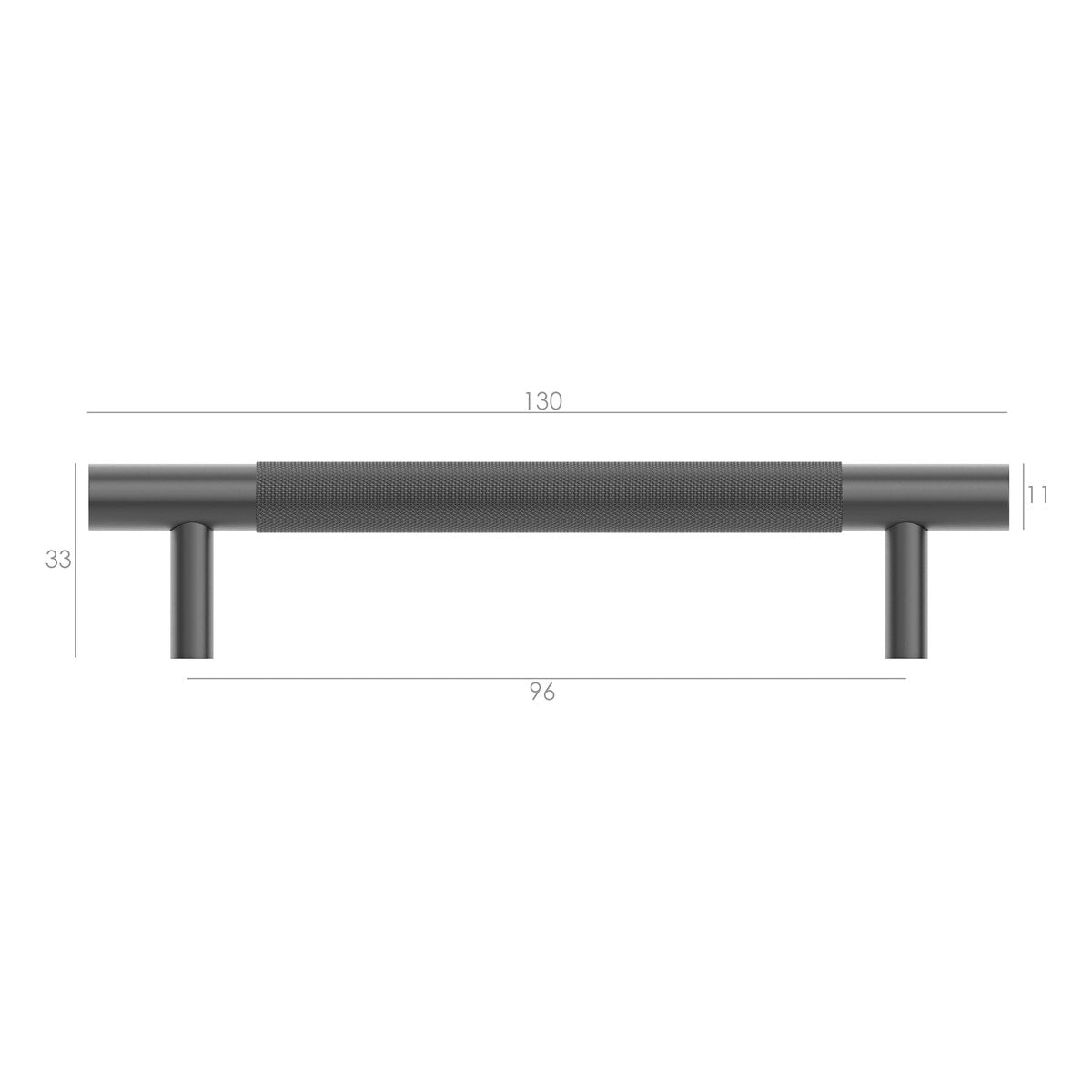 Otti Nord - Gun Metal 128/165mm Handle