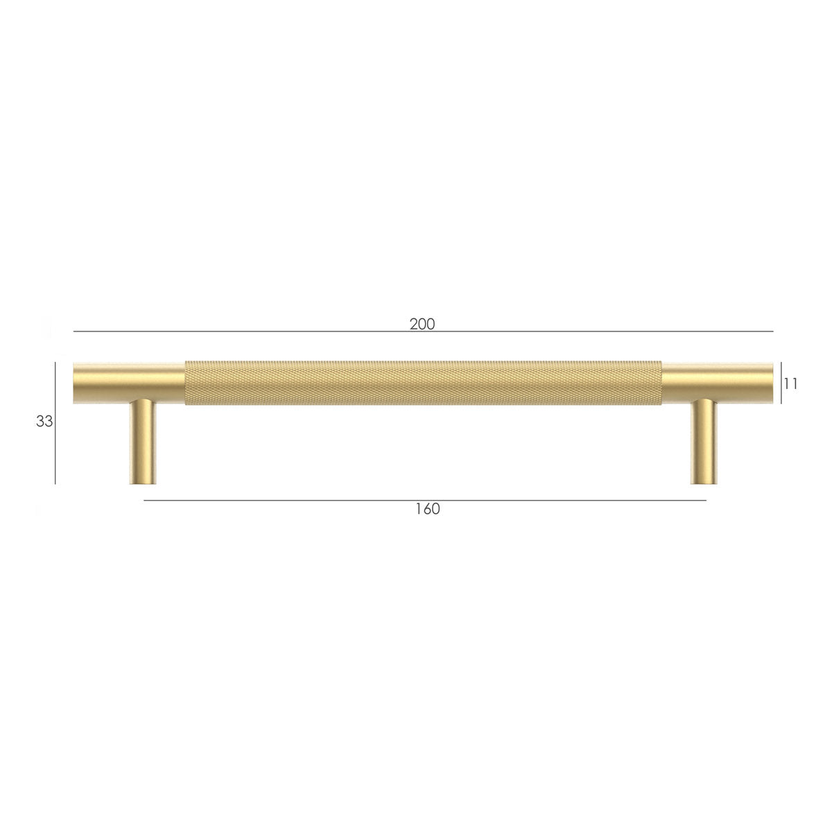 Otti Nord - Brushed Brass 160/200mm Handle