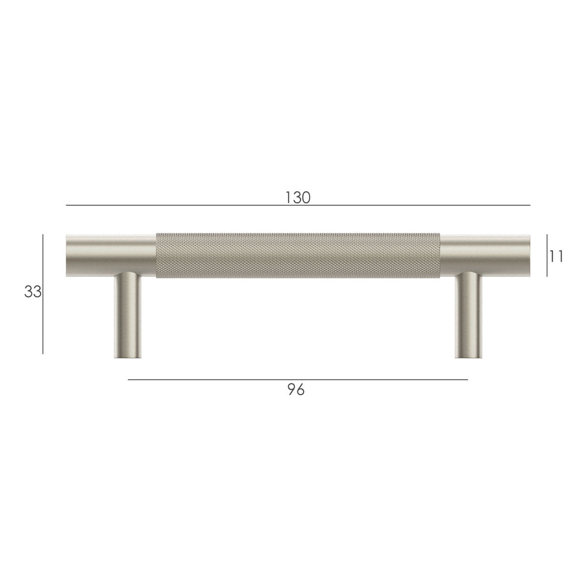 Otti Nord - Brushed Nickel 96/130mm Handle