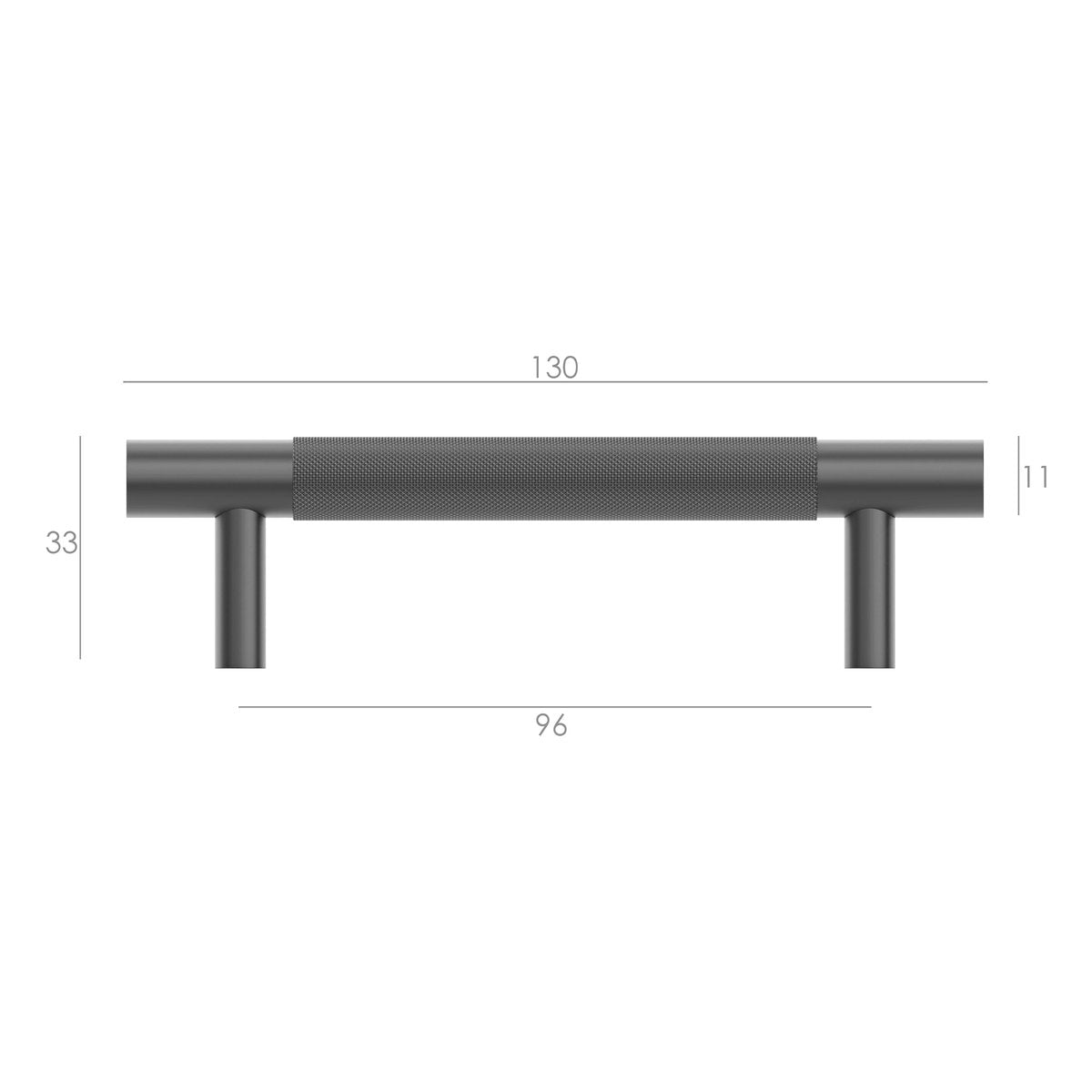 Otti Nord - Gun Metal 96/130mm Handle