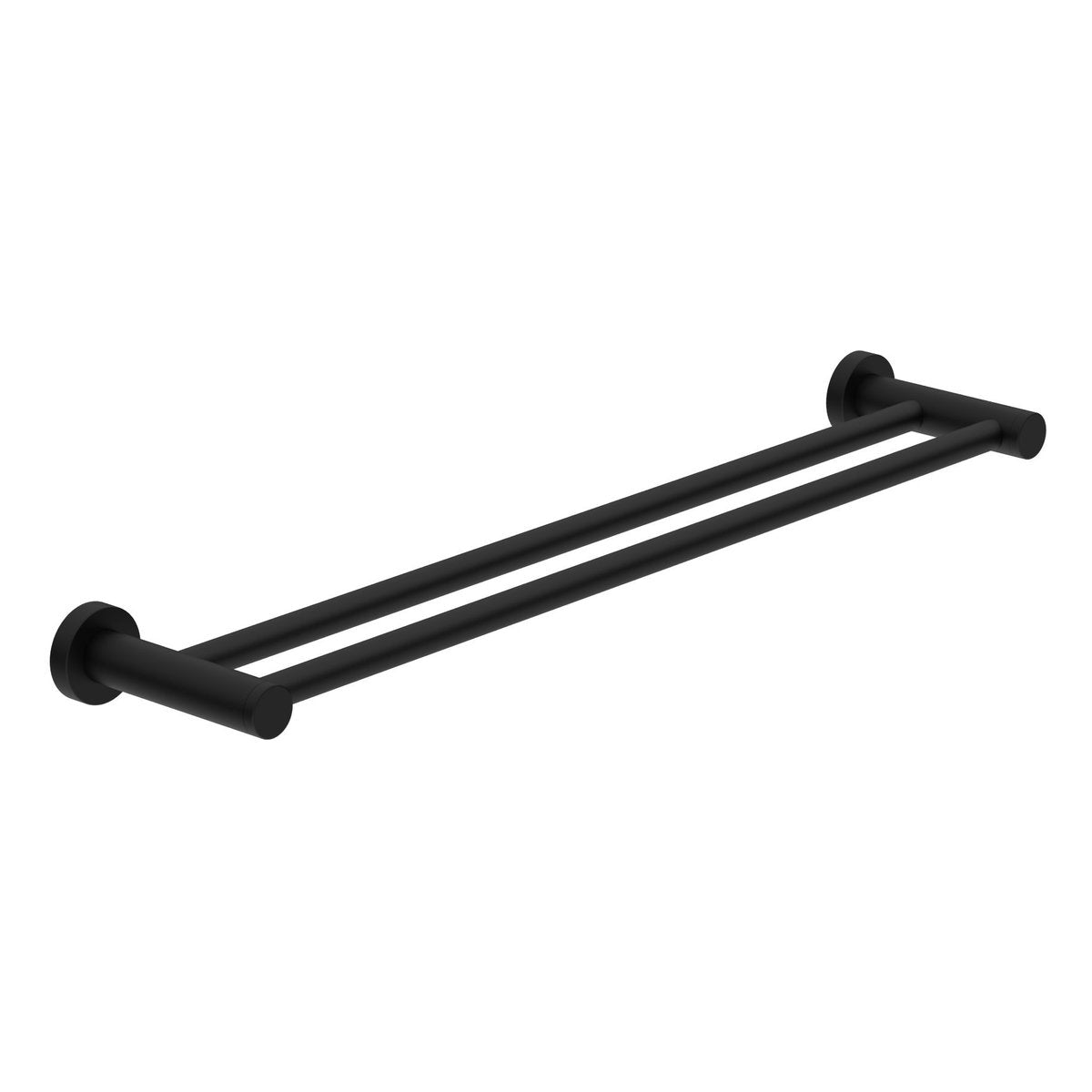 Nero Dolce II Double Towel Rail 600mm Matte Black