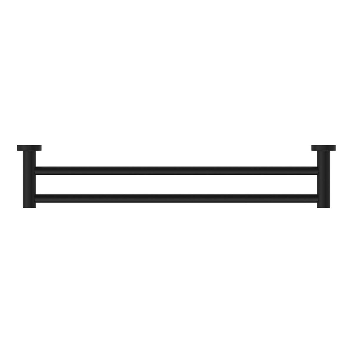 Nero Dolce II Double Towel Rail 600mm Matte Black