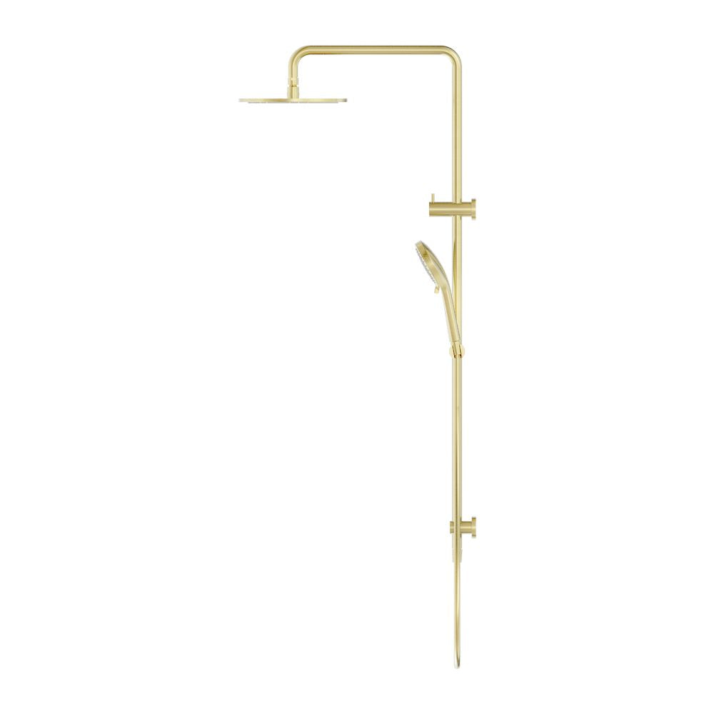 Round Twin Shower Brushed Gold