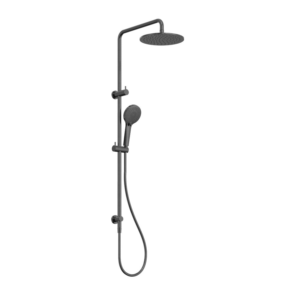 Round Twin Shower Gun Metal