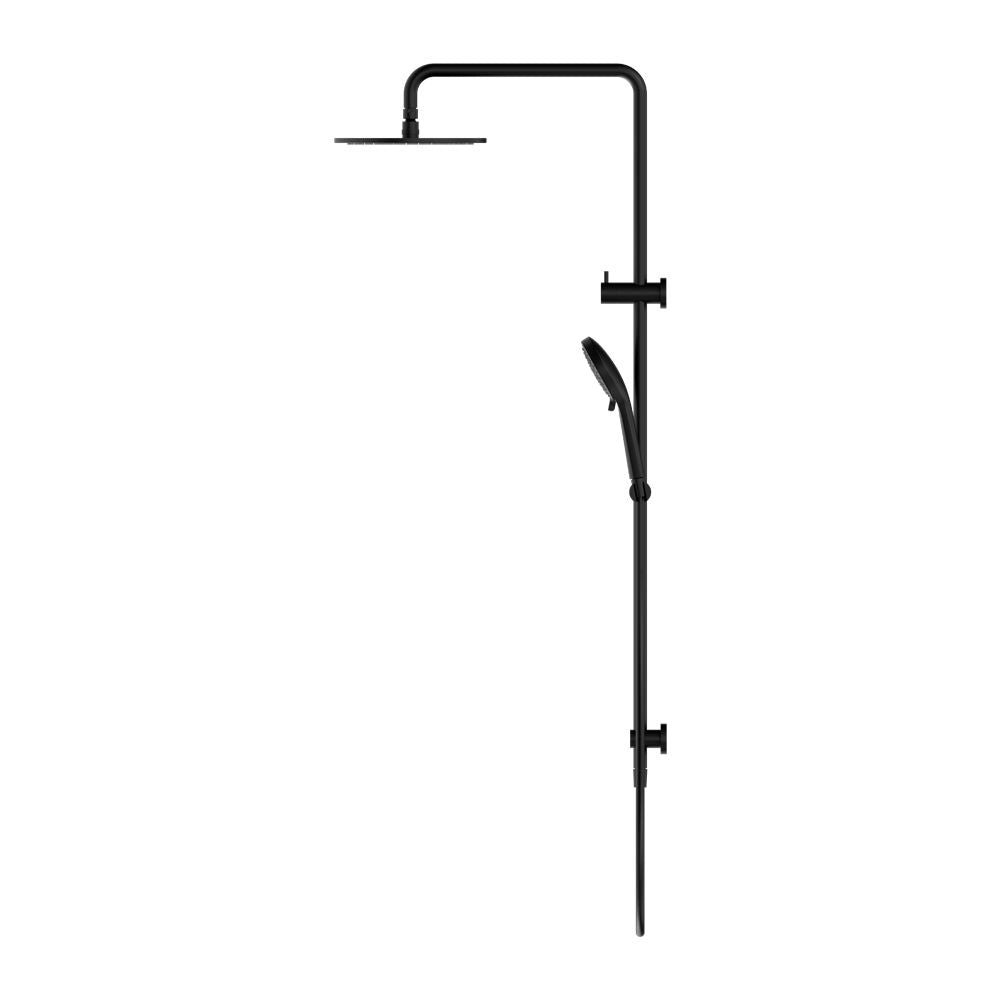 Round Twin Shower Matte Black