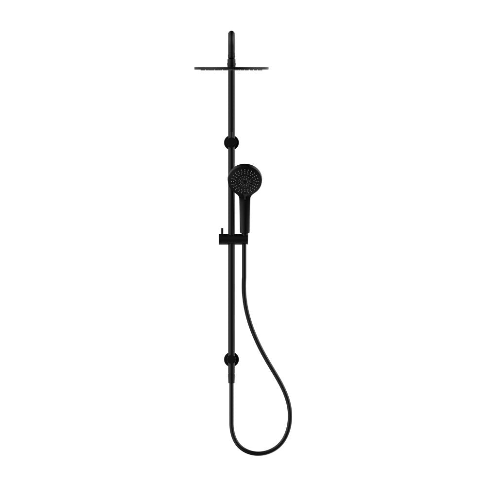 Round Twin Shower Matte Black