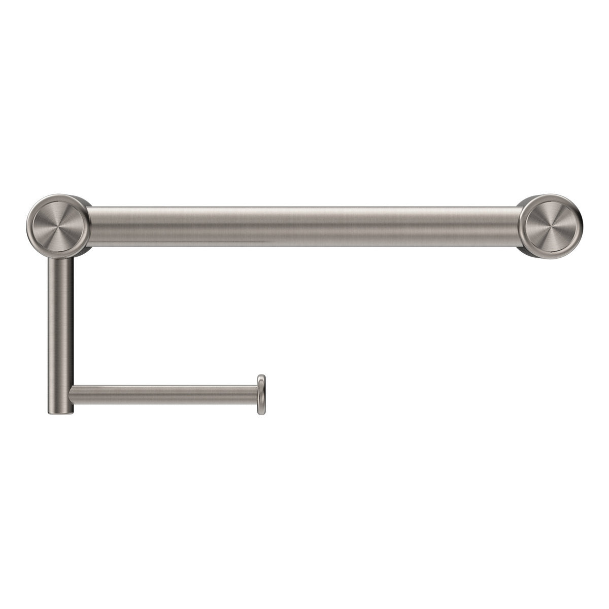 Nero Mecca Care 25mm Toilet Roll Rail 300mm Brushed Nickel