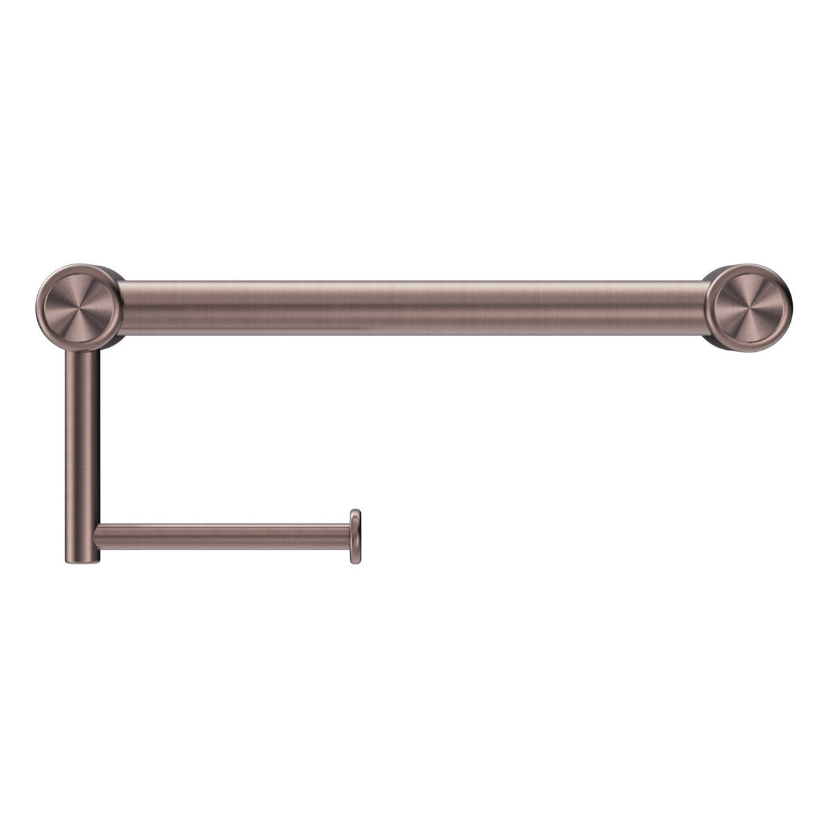 Nero Mecca Care 25mm Toilet Roll Rail 300mm Brushed Bronze