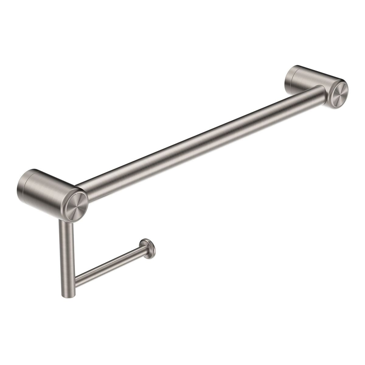 Nero Mecca Care 25mm Toilet Roll Rail 450mm Brushed Nickel