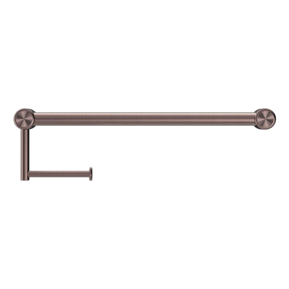 Nero Mecca Care 25mm Toilet Roll Rail 450mm Brushed Bronze