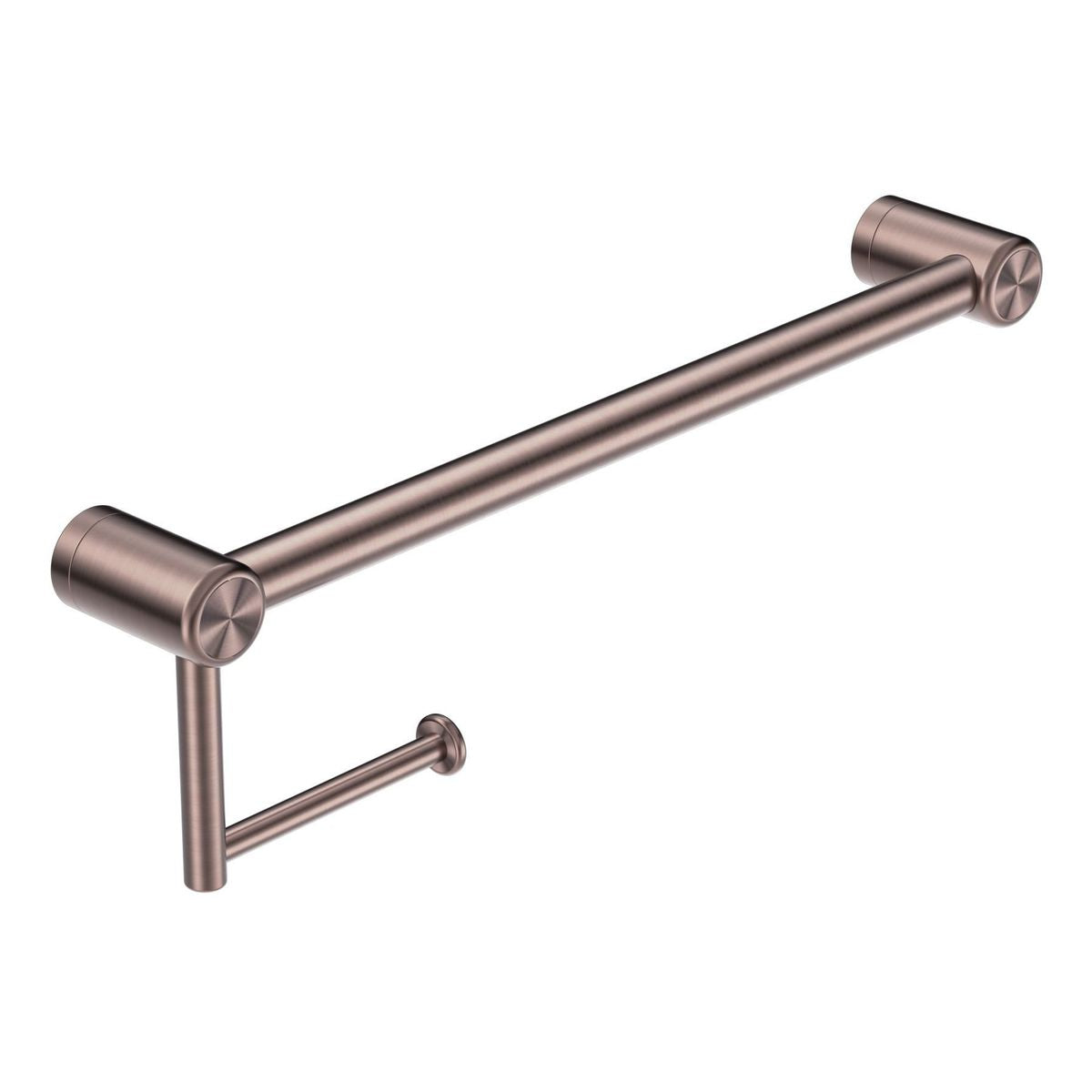 Nero Mecca Care 25mm Toilet Roll Rail 450mm Brushed Bronze