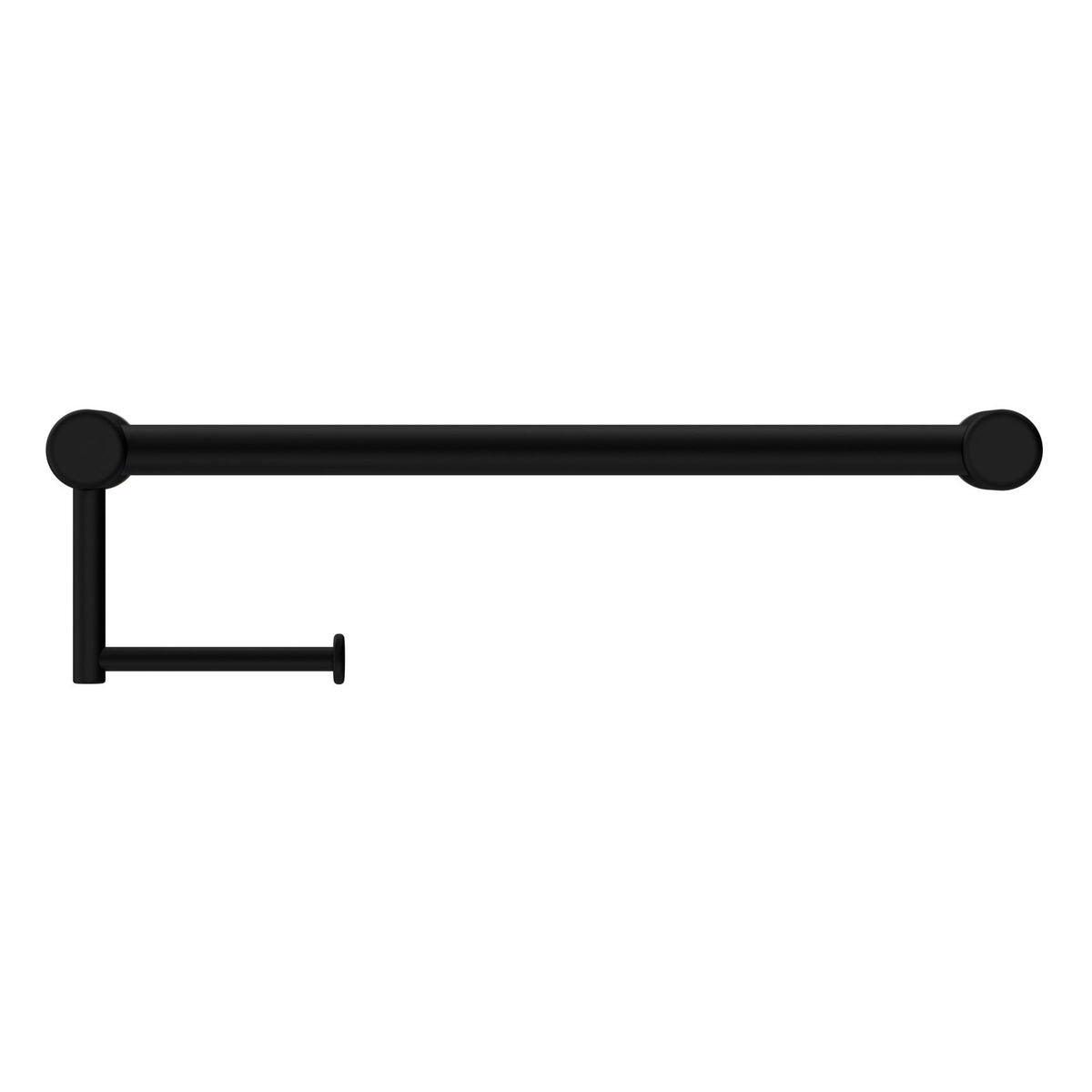 Nero Mecca Care 25mm Toilet Roll Rail 450mm Matte Black
